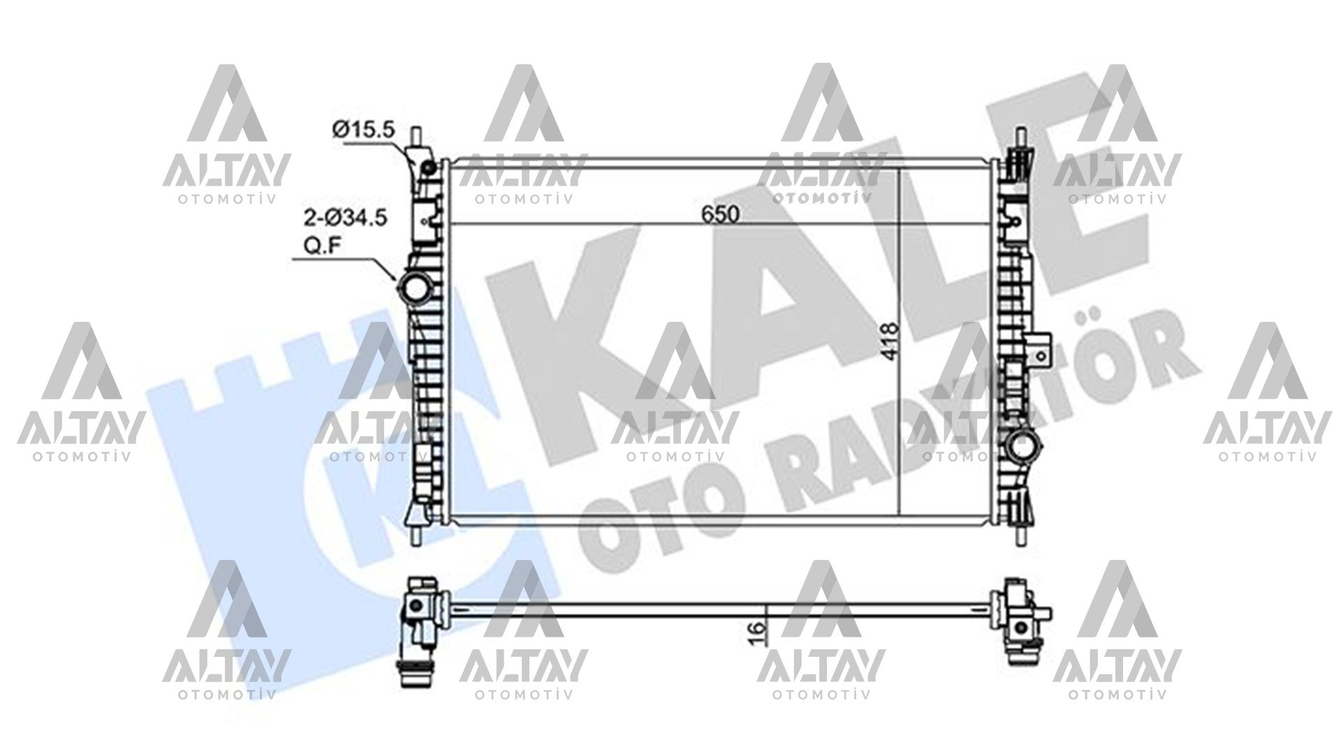 Citroen Jumpy Su Radyatörü 2012- Radyatör Su OEM 9809141780 Citroen Jumpy Su Radyatörü 2012- Radyatör Su OEM 9809141780